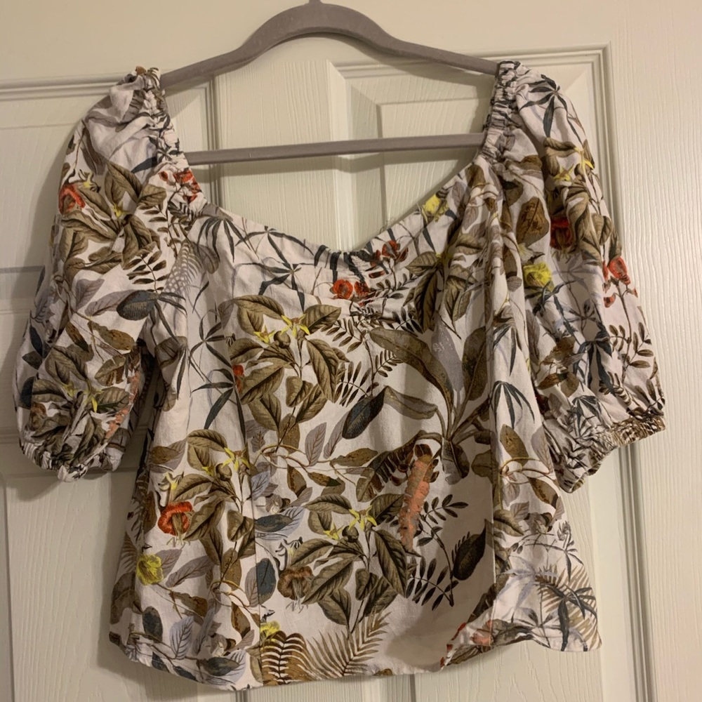 H+M linen top